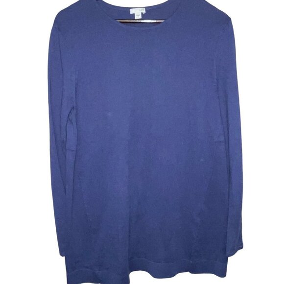 J.Jill Sweaters - J.Jill Blue Crew Neck Long Sleeve Knit Sweater Women's Size Medium